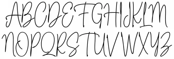 Fioretta Millano Font UPPERCASE