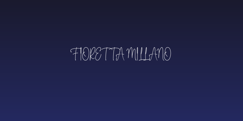 Fioretta Millano Social Header