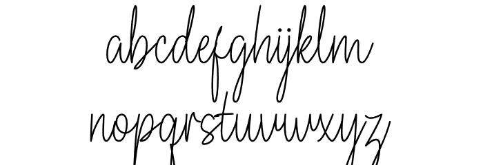 Fioretta Millano Font LOWERCASE