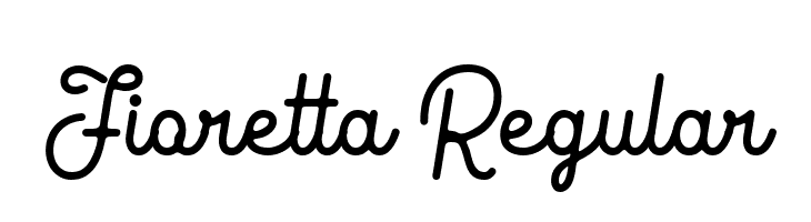 Fioretta Regular  免费字体下载