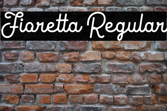 Fioretta Regular Example 1
