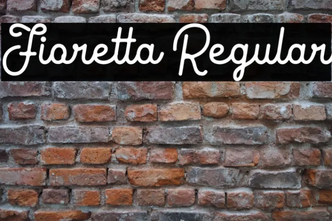 Fioretta Regular Example 1