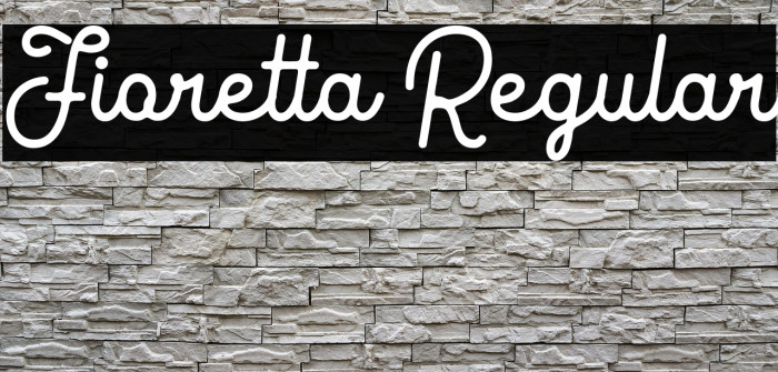 Fioretta Regular Example 3