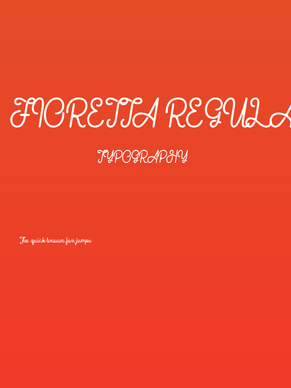 Fioretta Regular Poster