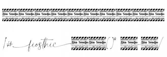 Fiosthic Personal Use Font OTHER CHARS