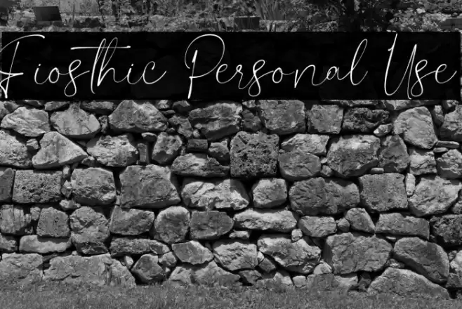 Fiosthic Personal Use Font examples