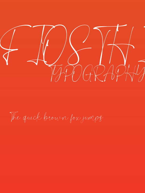 Fiosthic Personal Use Poster