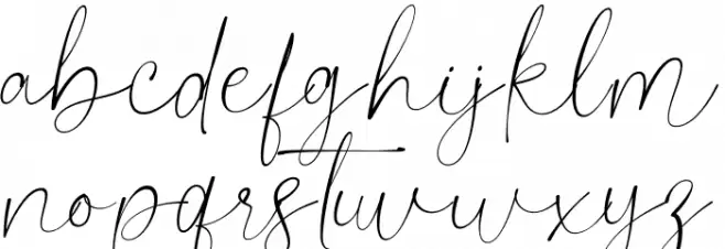 Fiosthic Personal Use Schriftart Kleinbuchstaben
