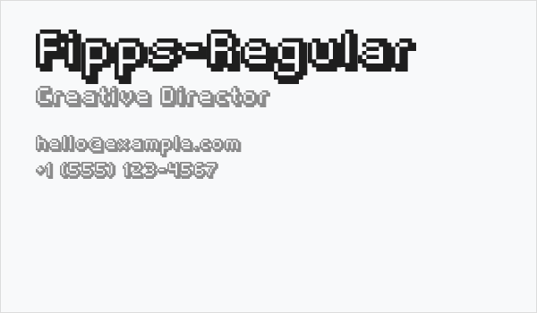 Fipps-Regular Business Card