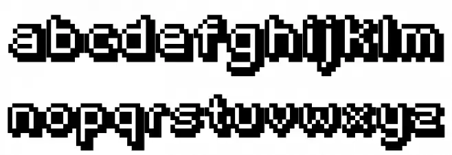 Fipps-Regular Font LOWERCASE