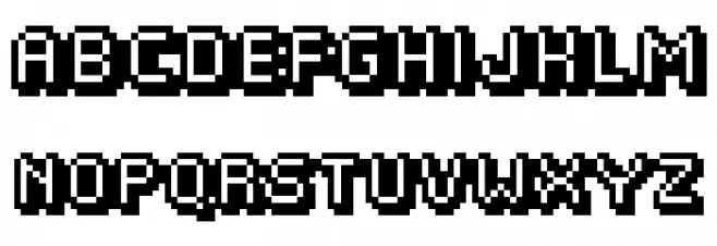 Fipps Шрифта ВЕРХНИЙ