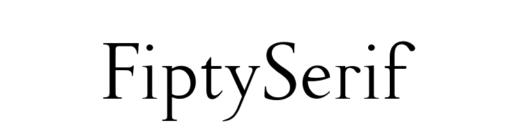 Fipty Serif  नि: शुल्क फ़ॉन्ट्स डाउनलोड