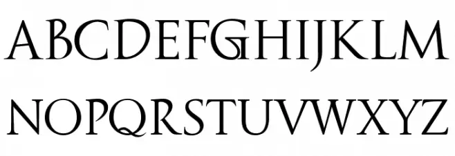 Fipty Serif 字体 大写
