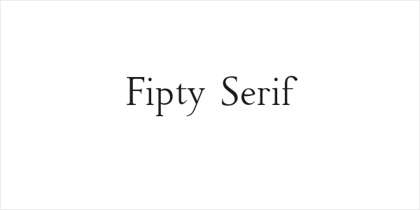 Fipty Serif Logo