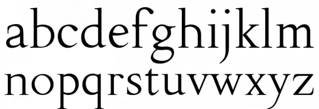 Fipty Serif Fuentes MINÚSCULAS