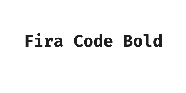 Fira Code Bold Logo
