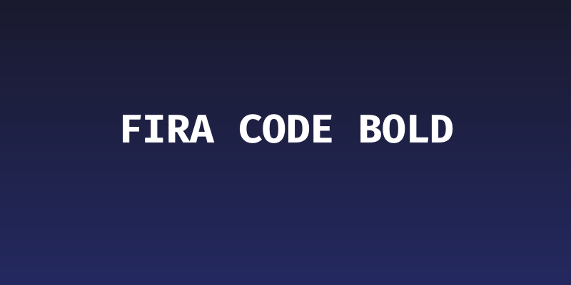 Fira Code Bold Social Header