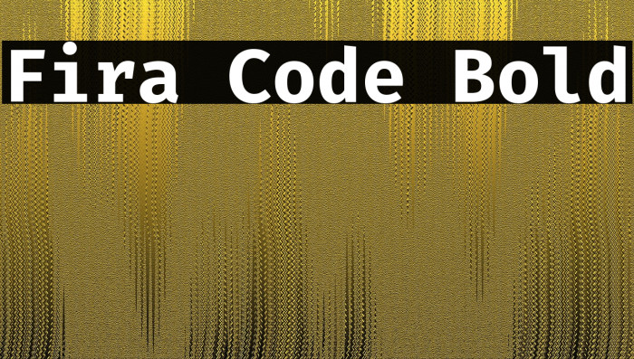 Fira Code Bold Font examples