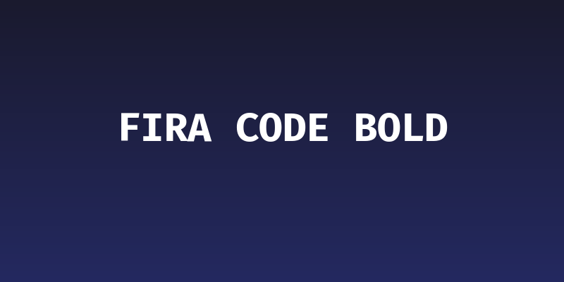 Fira Code Bold Social Header