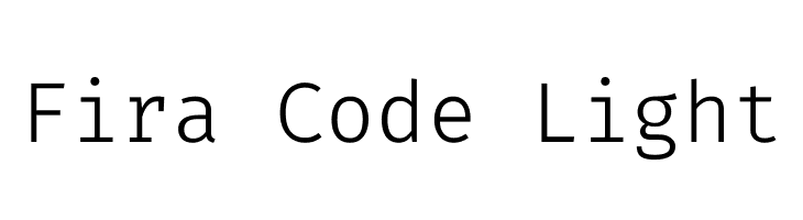 Fira Code Light  免费字体下载