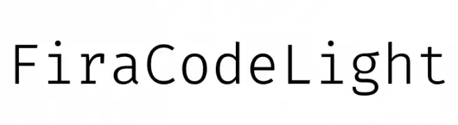 Fira Code Light  font caratteri gratis