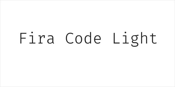 Fira Code Light Logo