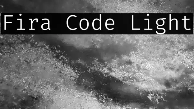 Fira Code Light Font examples