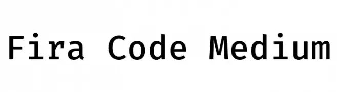 Fira Code Medium  font caratteri gratis