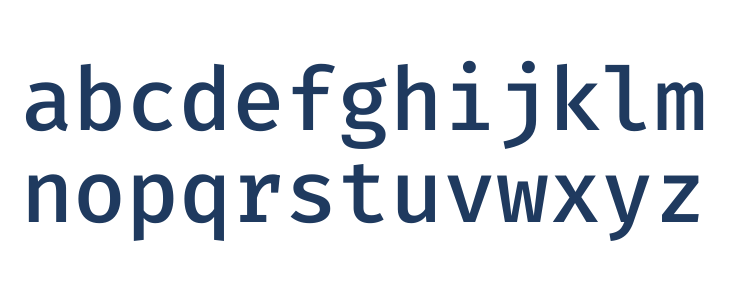 Fira Code Medium Lowercase