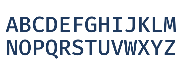 Fira Code Medium2 Uppercase