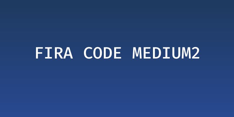 Fira Code Medium2 Social Header