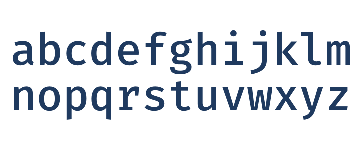 Fira Code Medium2 Lowercase