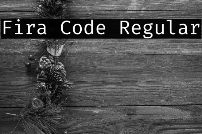 Fira Code Regular Font examples
