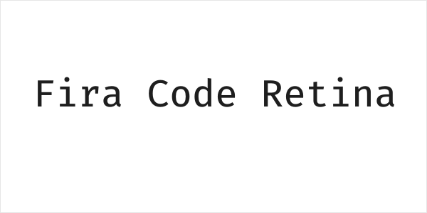 Fira Code Retina Logo