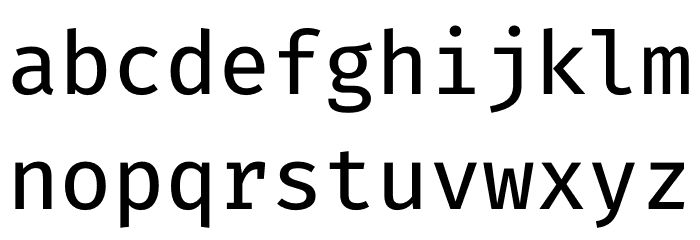 Fira Code Retina Font LOWERCASE