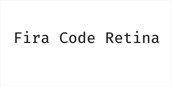 Fira Code Retina Logo