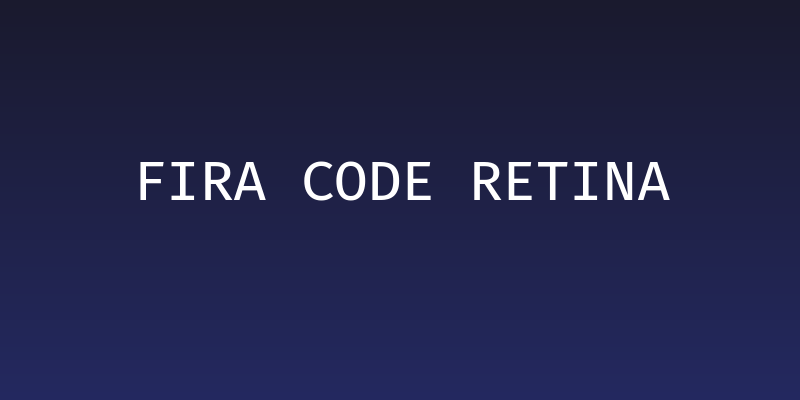 Fira Code Retina Social Header