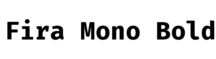 Fira Mono Bold Font