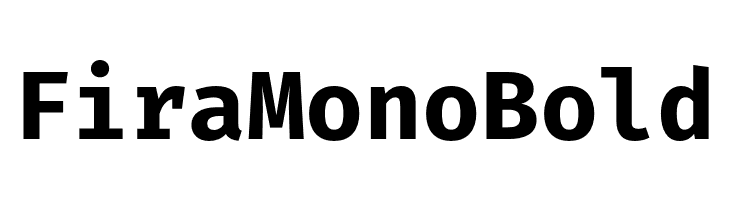 Fira Mono Bold  免费字体下载
