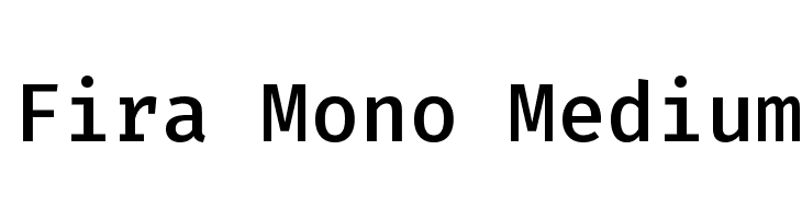 Fira Mono Medium Font
