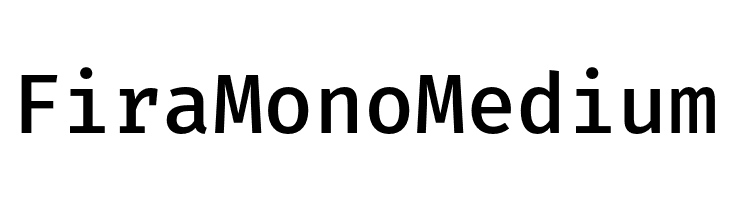 Fira Mono Medium  नि: शुल्क फ़ॉन्ट्स डाउनलोड