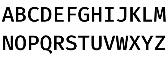 Fira Mono Medium Шрифта ВЕРХНИЙ
