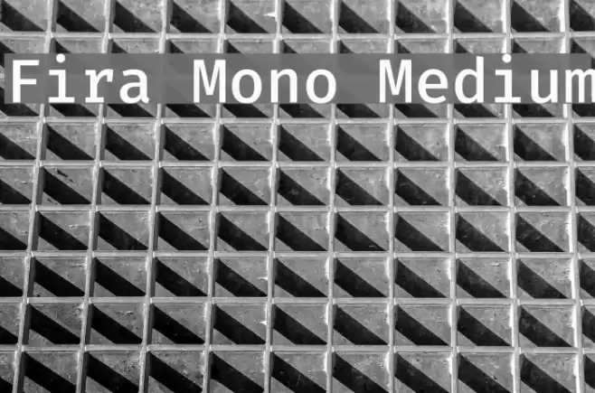 Fira Mono Medium Font examples