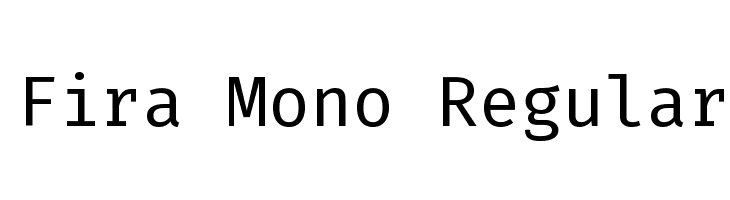 Fira Mono Regular Font