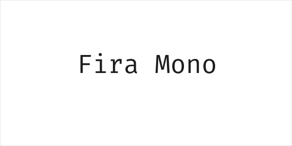 Fira Mono Logo