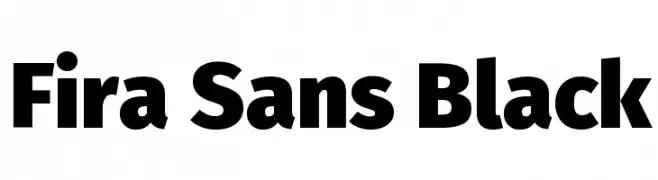 Fira Sans Black  Fuentes Gratis Descargar