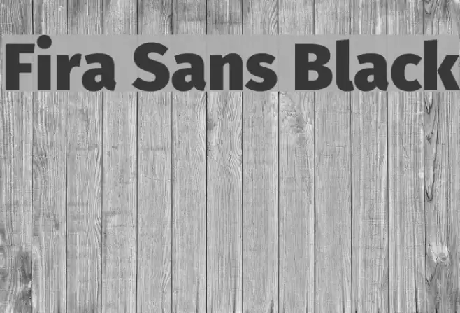 Fira Sans Black Font examples