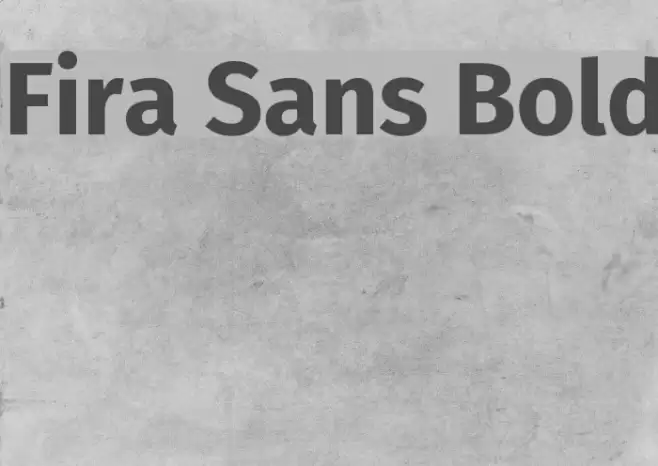 Fira Sans Bold Font examples
