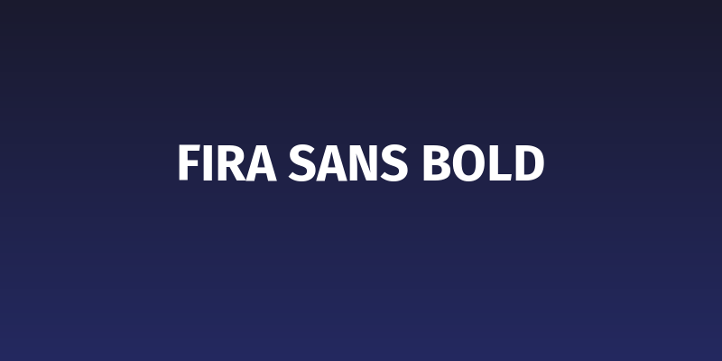 Fira Sans Bold Social Header