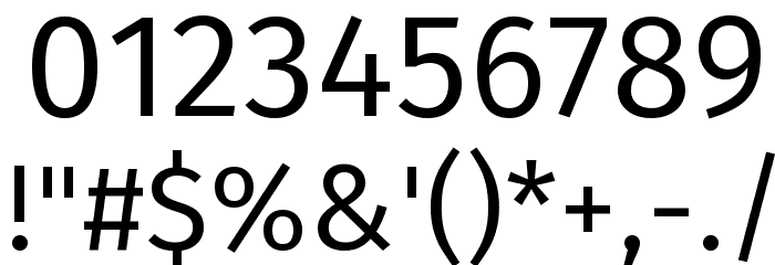 Fira Sans Book Font OTHER CHARS